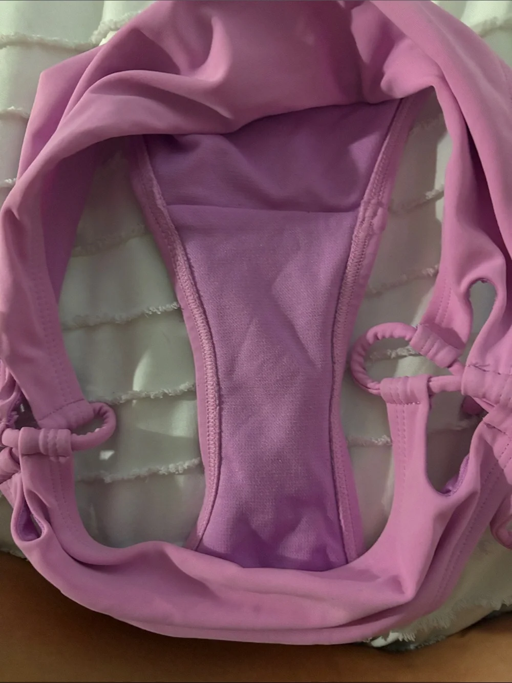 No Boundaries Pink Side-Tie Girls' Swim Bottoms